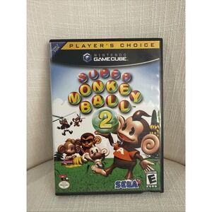 Super Monkey Ball 2 Nintendo GameCube Complete CIB Player's Choice Tested